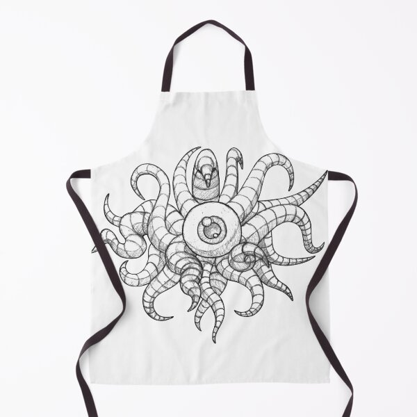 Item preview, Black And White Tentacle Eyeball Monster designed and sold by MementoMoriArts.