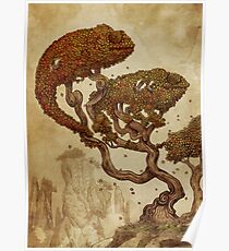 Autumn Chameleons Poster