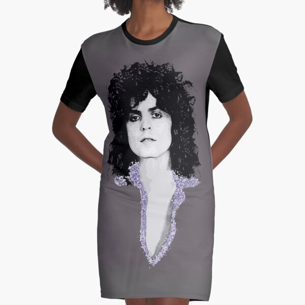 T-Rex Marc Bolan - portrait Graphic T-Shirt Dress