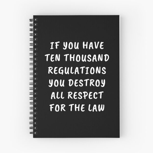 Item preview, If You Have Ten Thousand Regulations You Destroy All Respect For The Law. designed and sold by Aminovak.
