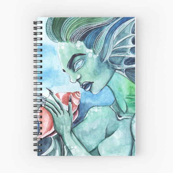 Item preview, Mermaid with seashell, mystical designed and sold by klabukova-y.