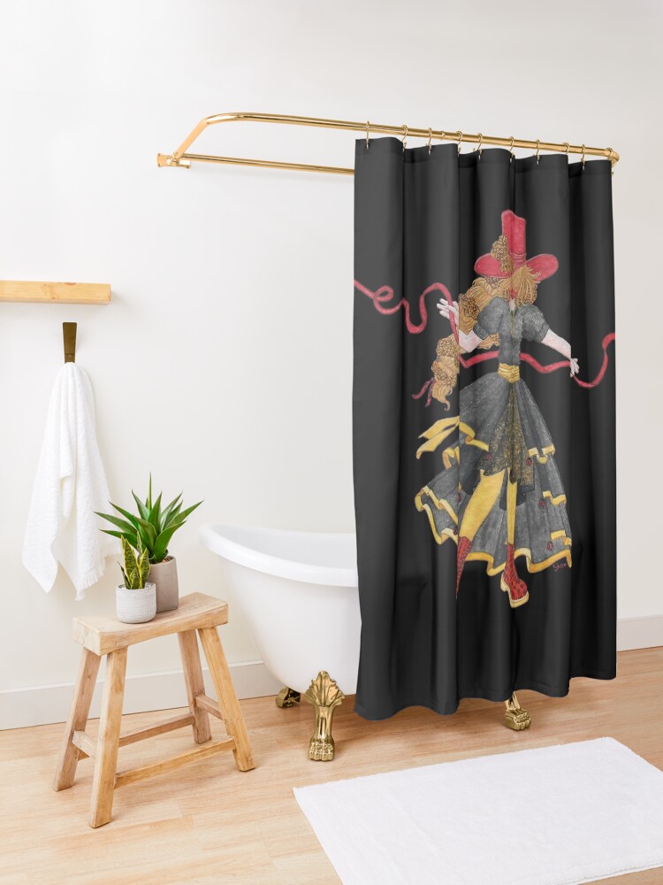 Alternate view of Ladybird - The famous uchronaut Shower Curtain