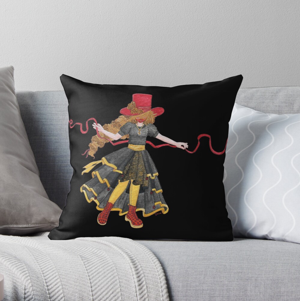 Ladybird - The famous uchronaut Throw Pillow