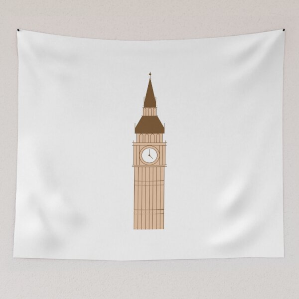 Item preview, Big Ben - Minimalist Style | Digital Illustration designed and sold by foxleylane.
