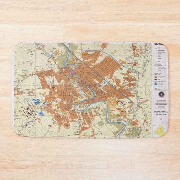 Item preview, Map of Baghdad, Iraq (2003) designed and sold by allhistory.