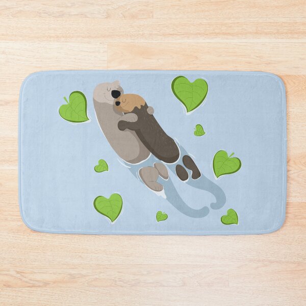 Item preview,  Otters couple falling in love, Otters Love Clipart, Little Otters designed and sold by Little. Roses.