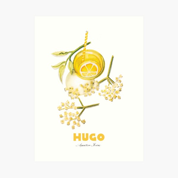 Hugo Cocktail Art Print