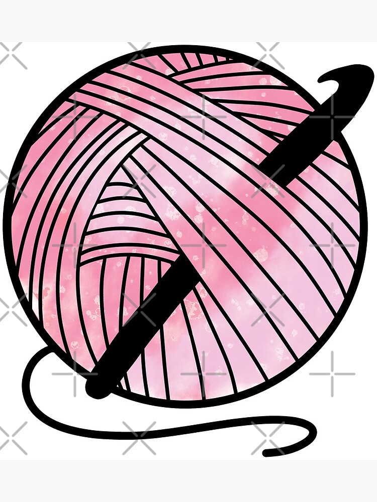 Pink yarn ball crochet hook, ergonomic crochet hook – Pedro's Plaques &  Pretty Things