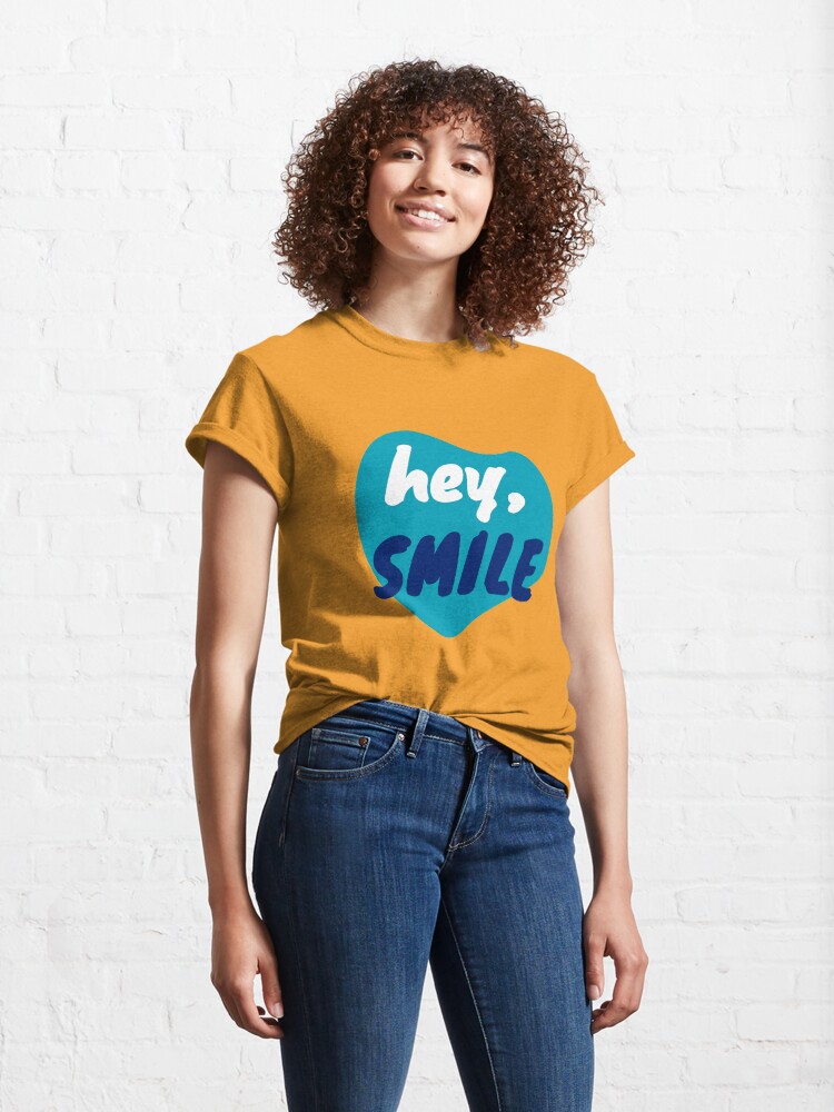 Alternate view of Hey, smile - positive feelings Classic T-Shirt