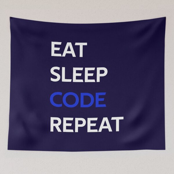 Item preview, Eat Sleep Code Repeat designed and sold by CatArtStore.