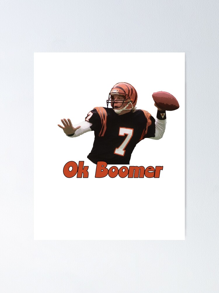 OK BOOMER - Cincinnati Bengals Helmet Poster for Sale by bigberzerk