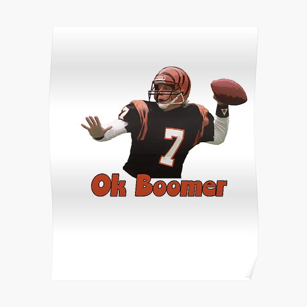 OK BOOMER - Cincinnati Bengals Helmet Poster for Sale by bigberzerk