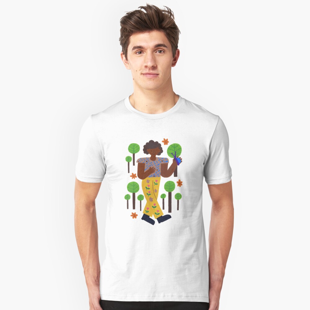Bummeln durch die Bäume Slim Fit T-Shirt