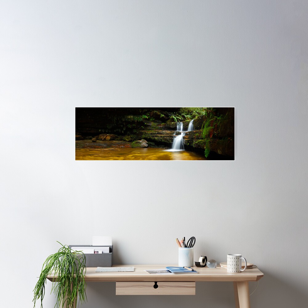 Terrance Falls, Hazelbrook, Blue Mountains, New South Wales, Australia Poster