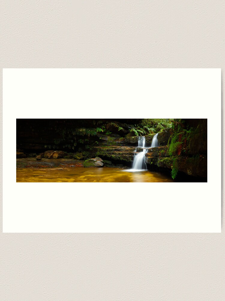 Art Print, Terrance Falls, Hazelbrook, Blue Mountains, New South Wales, Australia designed and sold by Michael Boniwell
