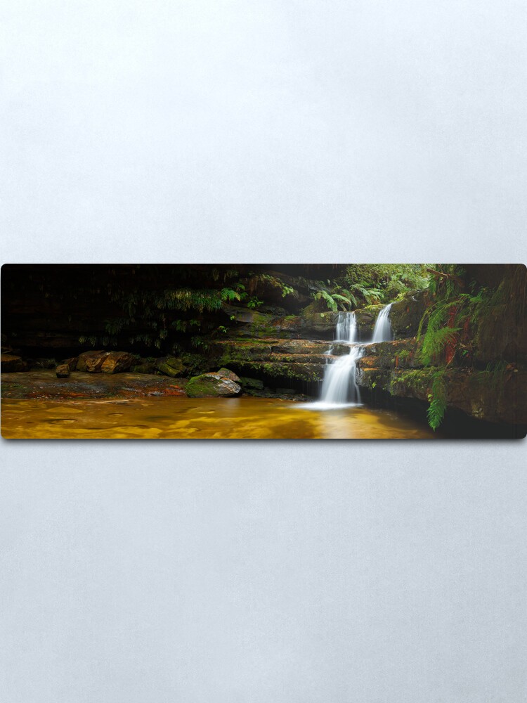 Alternate view of Terrance Falls, Hazelbrook, Blue Mountains, New South Wales, Australia Metal Print
