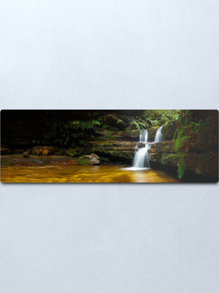 Alternate view of Terrance Falls, Hazelbrook, Blue Mountains, New South Wales, Australia Metal Print