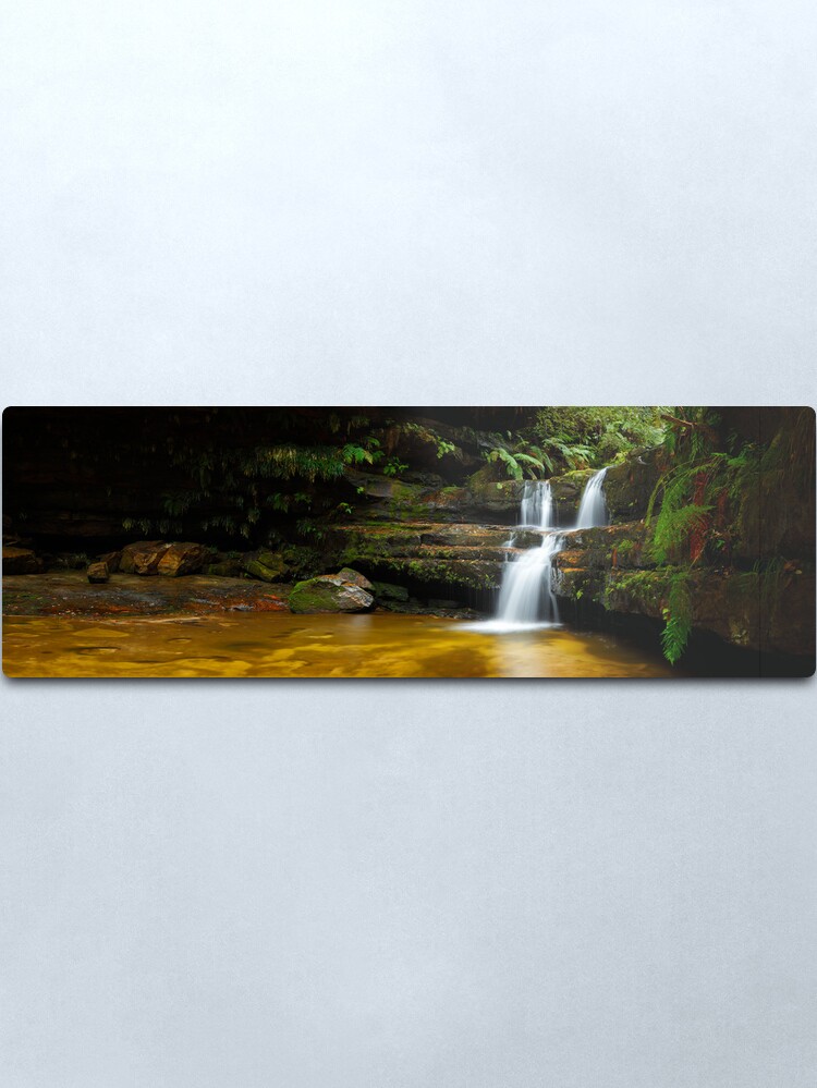 Alternate view of Terrance Falls, Hazelbrook, Blue Mountains, New South Wales, Australia Metal Print
