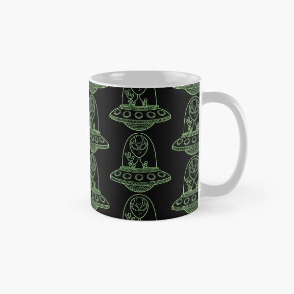 Item preview, Alien in a Spaceship Peace Sign designed and sold by Alienology.