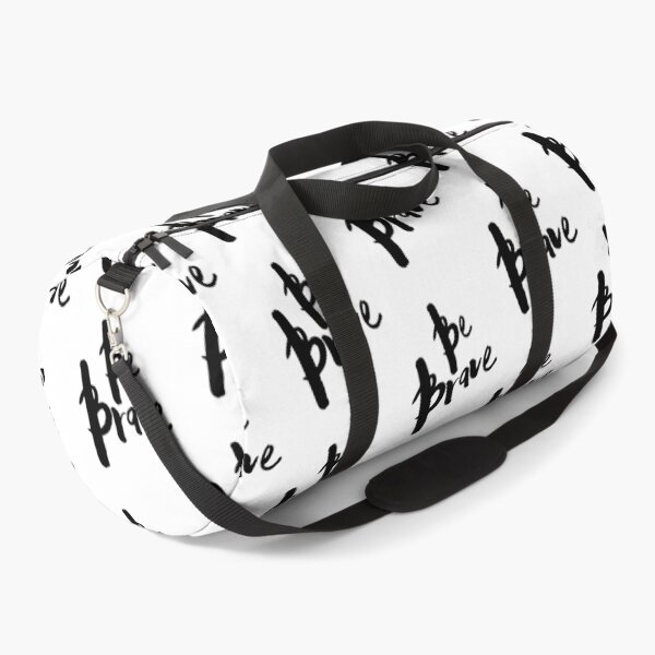 Item preview, Be Brave Black and White Text Pattern designed and sold by Textography1.
