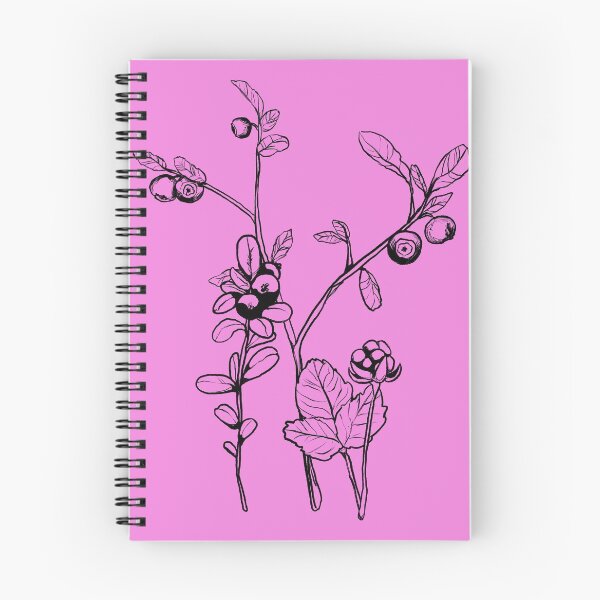 Item preview, Arctic forest berries pink designed and sold by vieno.