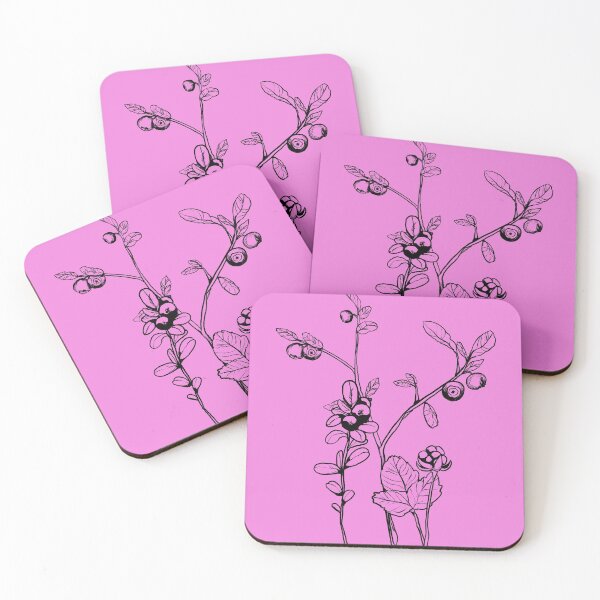 Item preview, Arctic forest berries pink designed and sold by vieno.