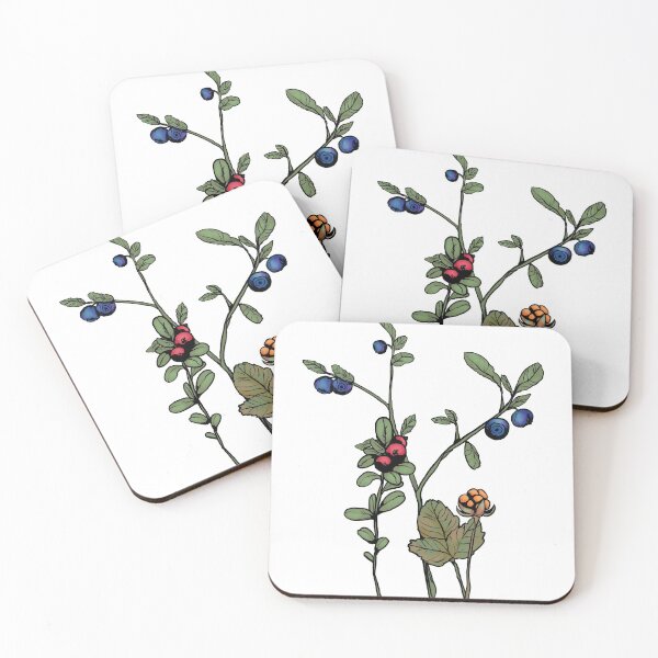 Item preview, Arctic forest berries designed and sold by vieno.