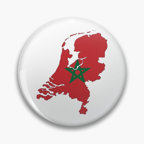 Item preview, Netherlands Outline - Morocco Flag designed and sold by iamstudent.