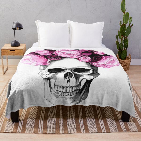 Item preview, Skull of Pink Roses designed and sold by nzsimmer.