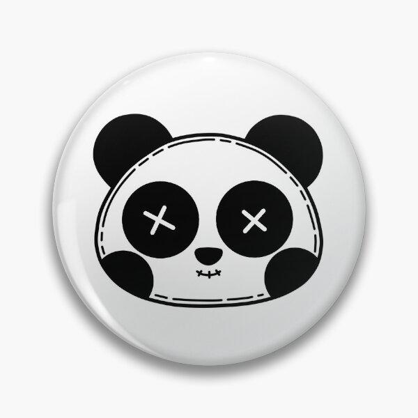 Item preview, Cute Creepy Panda Button-eyed Rag Doll designed and sold by PixelStitched.