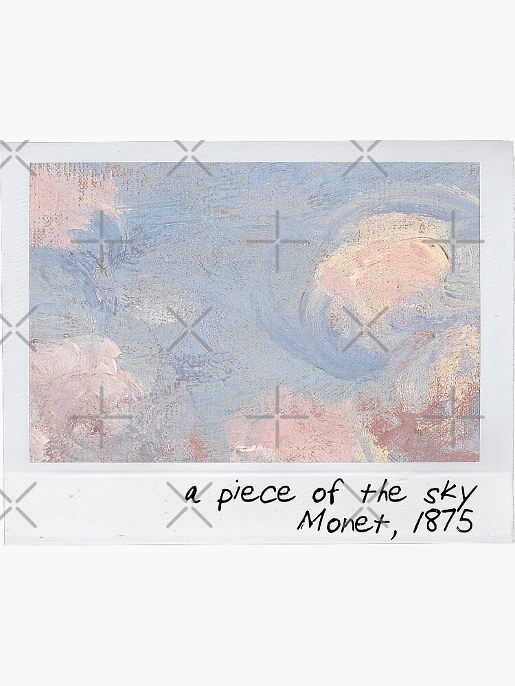 Thumbnail 3 of 3, Sticker, monet - a piece of the sky designed and sold by pripple.