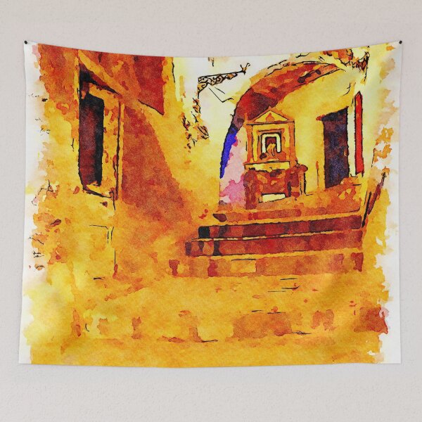 Item preview, Alley with flight of steps in the historic center of Scalea designed and sold by Giuseppe Cocco.