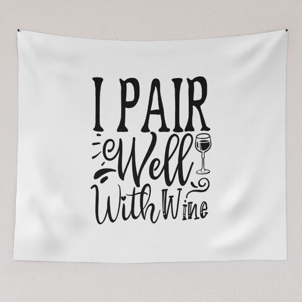 Item preview, I Pair Well With Wine: A Funny quote shirt.   designed and sold by fajali master.
