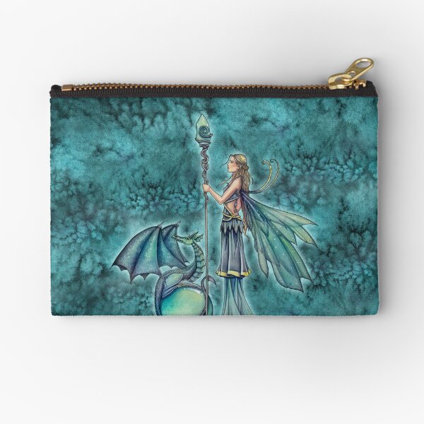 Item preview, Aquamarine Dragon Fairy Art by Molly Harrison designed and sold by Molly  Harrison.