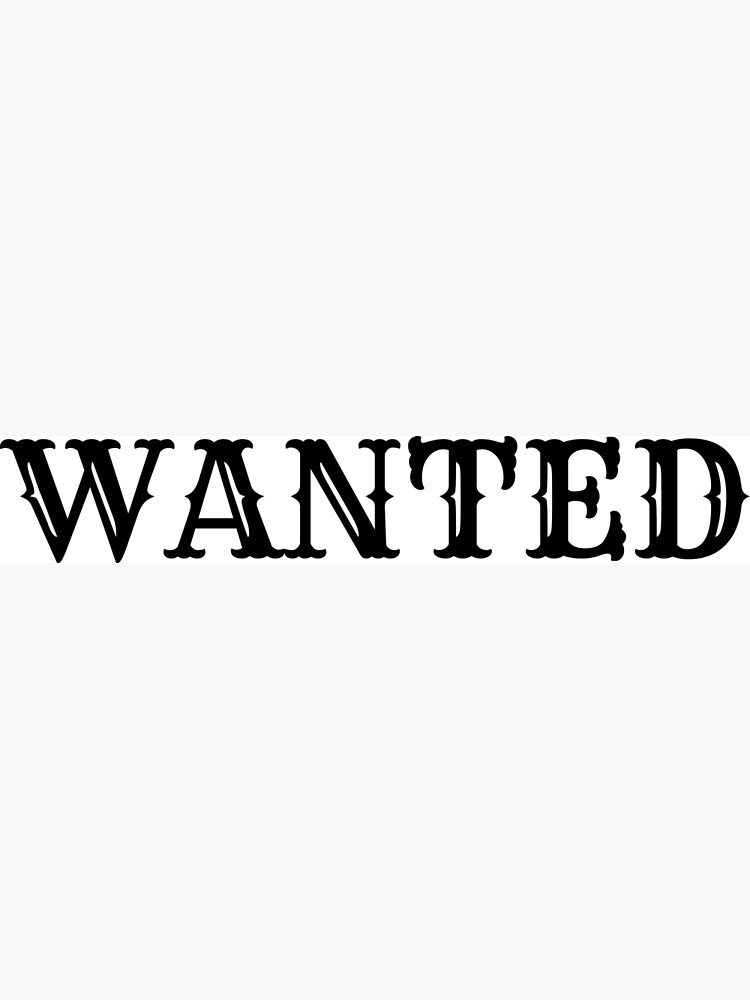 wanted font