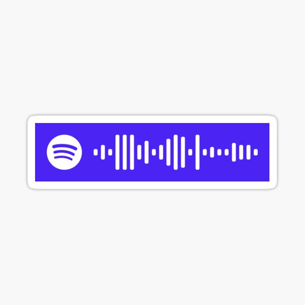 Not A Love Song Austin and Ally Spotify Code Sticker