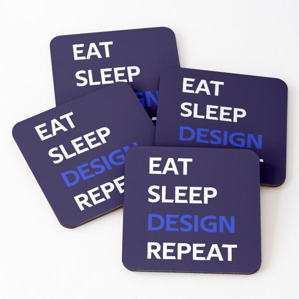 Item preview, Eat Sleep Design Repeat designed and sold by CatArtStore.