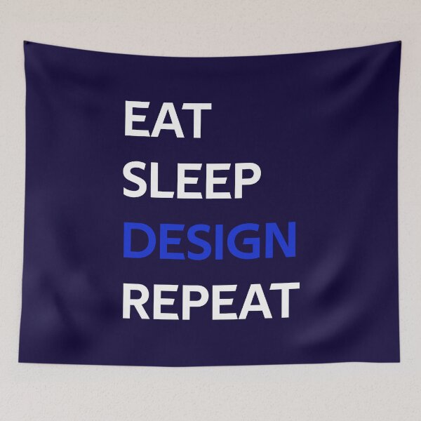 Item preview, Eat Sleep Design Repeat designed and sold by CatArtStore.