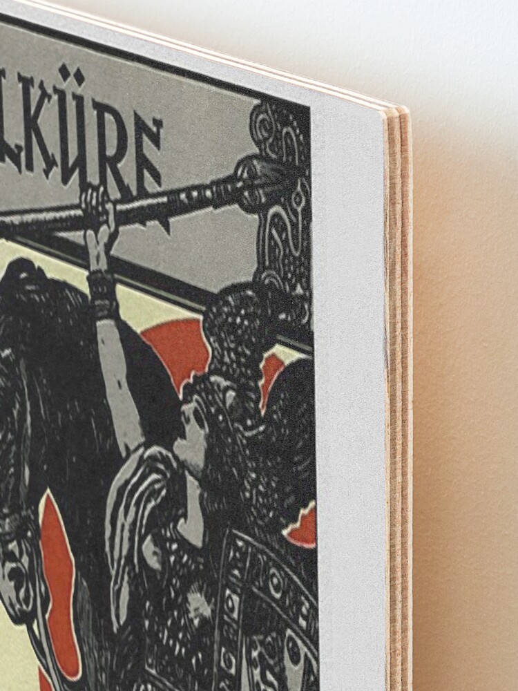 Alternate view of Vintage Poster, Wagner's opera Die Walküre, 1899 Mounted Print