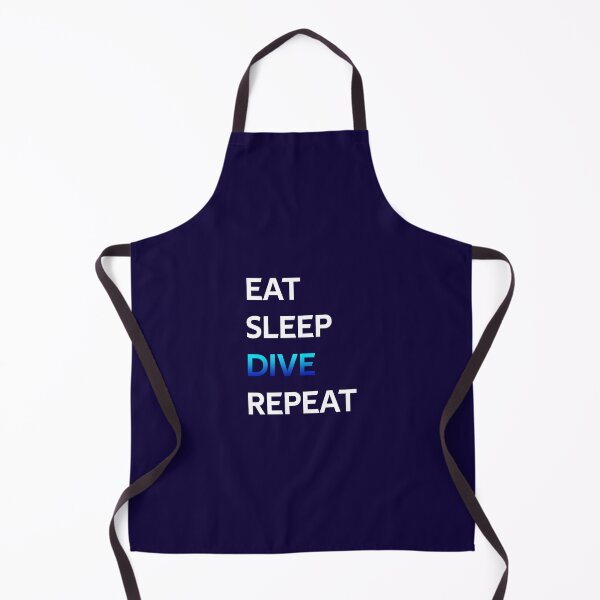 Item preview, Eat Sleep Dive Repeat designed and sold by CatArtStore.