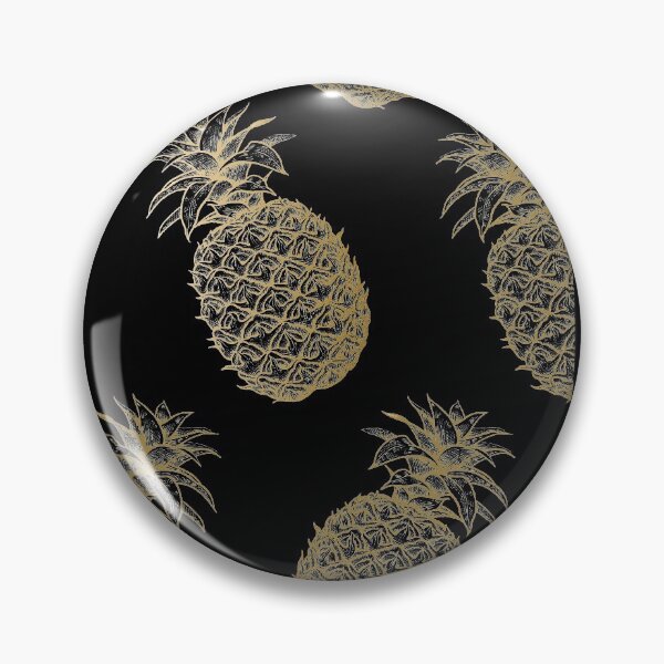 Item preview,  Pineapple, Island Pineapple Tropical Fruit Pattern Pop Art, gold Pineapple designed and sold by MalikaBela.