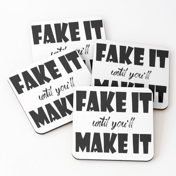 Item preview, Fake it until you make it motivation sport designed and sold by sibmoonlight.