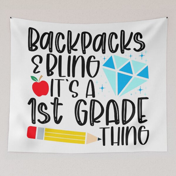 Item preview, Backpacks & Bling It’s a 1st grade thing designed and sold by purpleblobart.