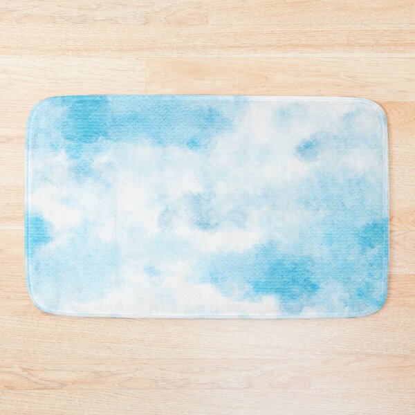 Item preview, Blue and white watercolor paint blue sky clouds pattern designed and sold by smARTwork.