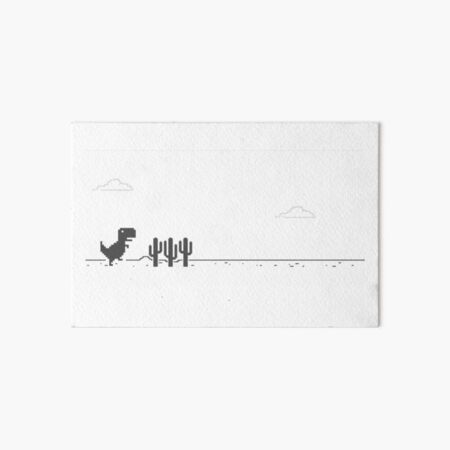 Google Offline Dinosaur Game Art Board Print for Sale by