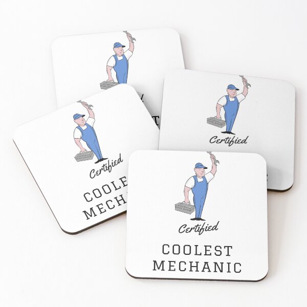 Item preview, Certified Coolest Mechanic designed and sold by Adil Noushad.