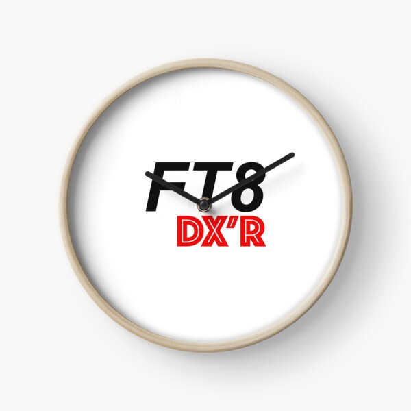 "FT8 HAM RADIO" Clock for Sale by Hemmingart Redbubble