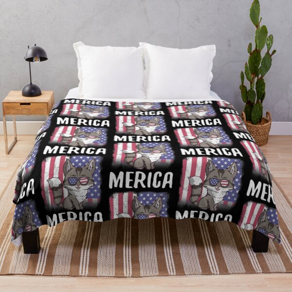 Item preview, Merica Maine Coon Cat USA American Flag designed and sold by fatamyfan1.