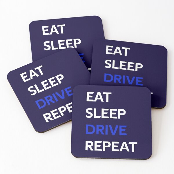 Item preview, Eat Sleep Drive Repeat designed and sold by CatArtStore.
