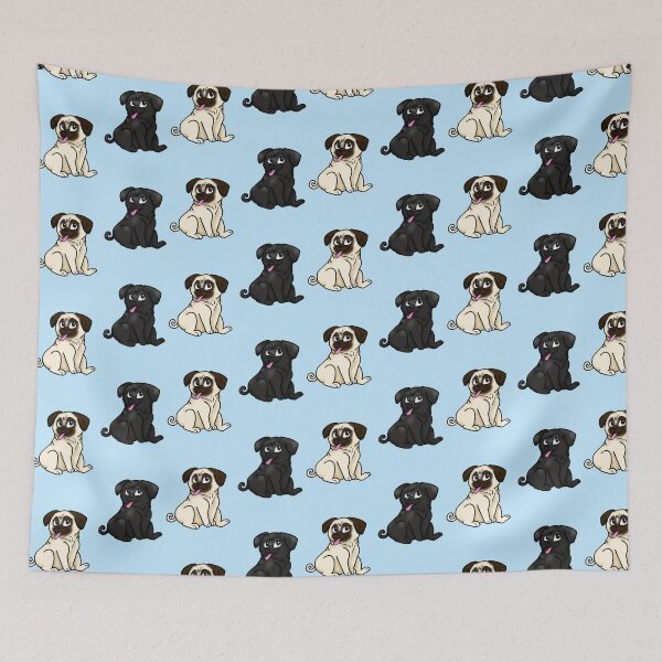 Item preview, Two Cute Pugs designed and sold by alexandra-izag.